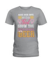 How to Drink Beer Ladies T-Shirt thumbnail