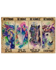 Unicorn Be Strong Be Brave 36x24 Poster front