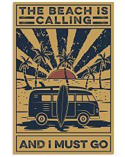 Surfing The beach Is Calling 16x24 Poster front