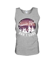 Camping hair don't care Unisex Tank thumbnail