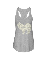 Life is better with samoyeds around Ladies Flowy Tank tile