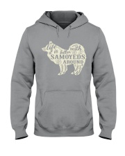 Life is better with samoyeds around Hooded Sweatshirt thumbnail