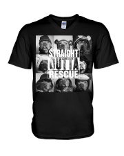 straight outta rescue V-Neck T-Shirt thumbnail