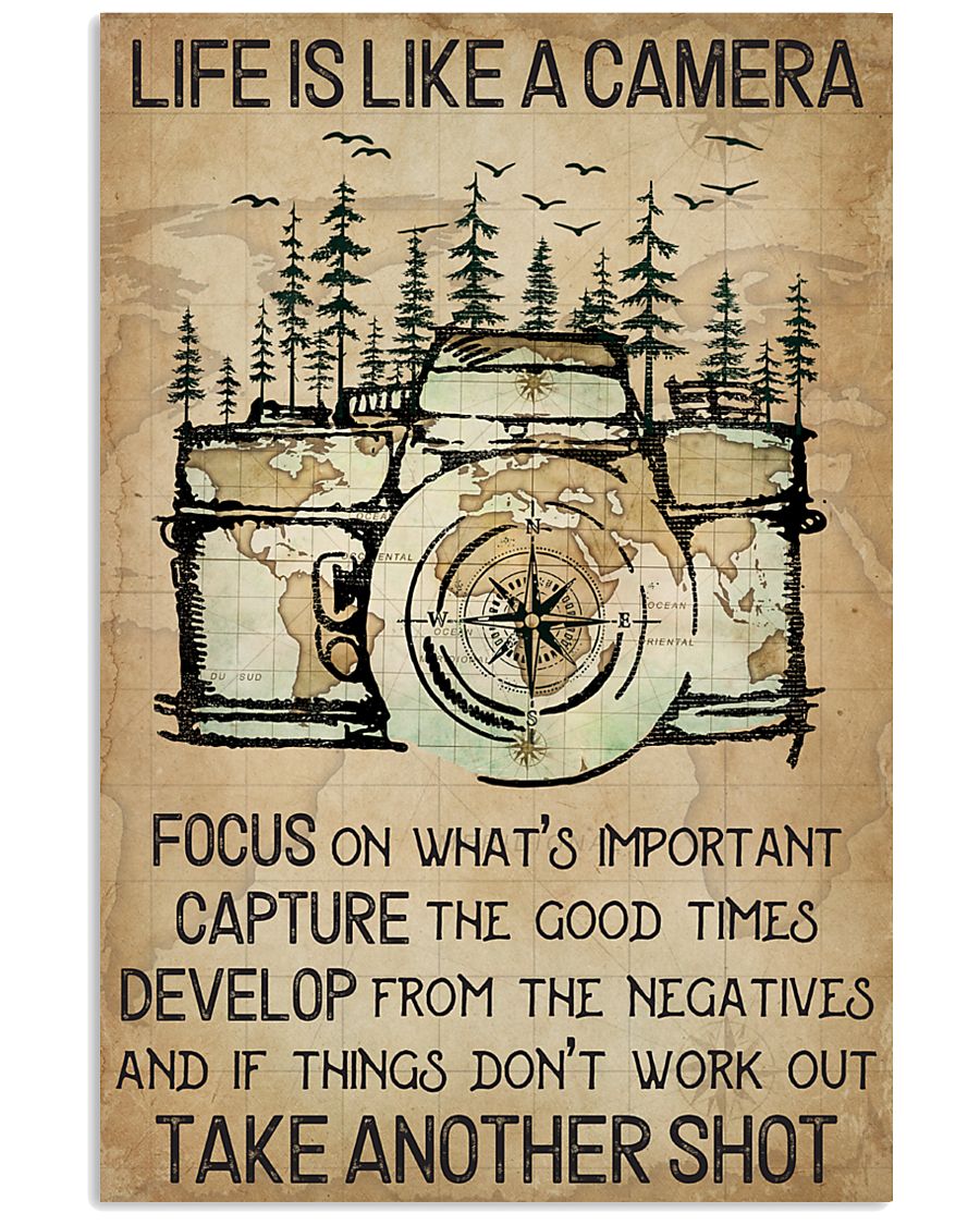 Camping Life Is Like A Camera 16x24 Poster