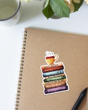 Book and Tea Sticker - Single (Vertical) aos-sticker-single-vertical-lifestyle-front-16