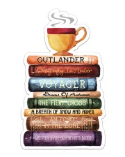 Book and Tea Sticker - Single (Vertical) front