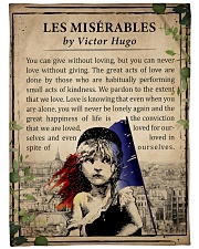 Book Les Miserables Large Fleece Blanket - 60" x 80" front