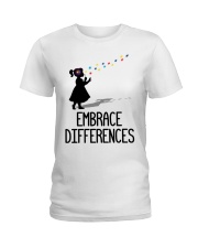 Embrace Differences Ladies T-Shirt front