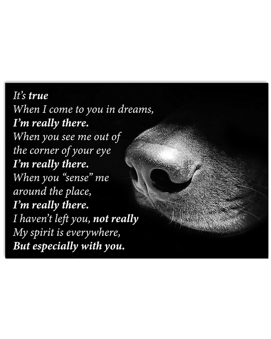 Dog I'm Really There 24x16 Poster