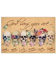 Skull God Says You Are 36x24 Poster front