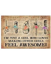 Hairdresser I'm Just A Girl 17x11 Poster front