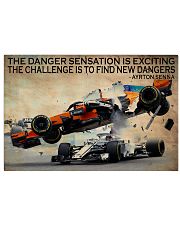 Racing The Danger Sensation Is Exciting 24x16 Poster front