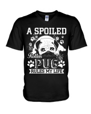 Pug V-Neck T-Shirt thumbnail