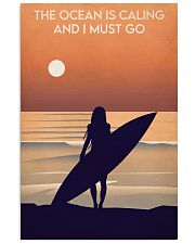 Surfing The Ocean Is Calling 16x24 Poster front