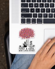 Book Just A Girl Sticker - Single (Vertical) aos-sticker-single-vertical-lifestyle-front-11
