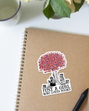 Book Just A Girl Sticker - Single (Vertical) aos-sticker-single-vertical-lifestyle-front-16