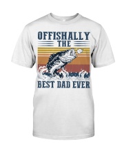 Fishing Best Dad Ever Premium Fit Mens Tee tile