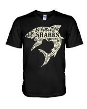 Shark Life is better - Hoodie And T-shirt V-Neck T-Shirt thumbnail