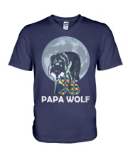 Papa Wolf V-Neck T-Shirt thumbnail