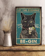 Cat Let The Evening Be-Gin 16x24 Poster lifestyle-poster-3