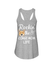corgi mom life Ladies Flowy Tank tile