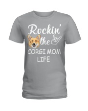 corgi mom life Ladies T-Shirt thumbnail
