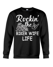 Biker Wife life Crewneck Sweatshirt thumbnail