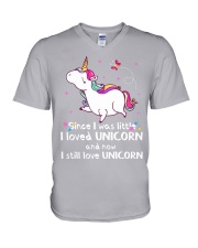 Love Unicorn V-Neck T-Shirt thumbnail