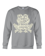 Life is better with frogs around Crewneck Sweatshirt thumbnail