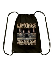 FIitness You Don't Stop Lifting Drawstring Bag tile