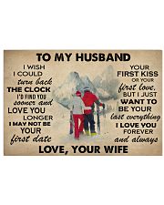 Skiing To My Husband 36x24 Poster front