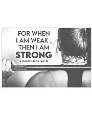 Fitness I Am Strong 36x24 Poster front