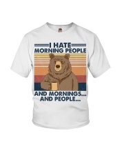 Camping I Hate Morning People Youth T-Shirt tile