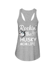 husky mom life Ladies Flowy Tank tile
