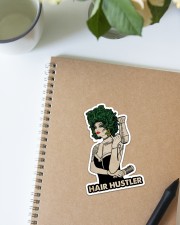 Hairdresser Hair Hustler Sticker - Single (Vertical) aos-sticker-single-vertical-lifestyle-front-16