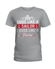I don't cuss like a sailor Ladies T-Shirt thumbnail