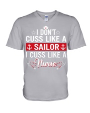 I don't cuss like a sailor V-Neck T-Shirt thumbnail