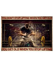 Fitness You Don't Stop Lifting 36x24 Poster front