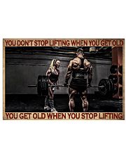 Fitness You Don't Stop Lifting 36x24 Poster front