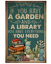 Book You Have A Garden And A Library 16x24 Poster front