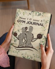 Gym Journal Medium - Leather Notebook aos-medium-leather-notebook-lifestyle-front-07