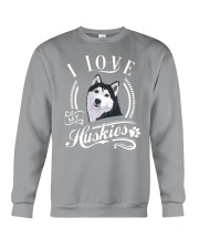 I love my huskies Crewneck Sweatshirt thumbnail