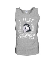 I love my huskies Unisex Tank thumbnail