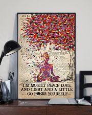 Yoga Peace Love And Light 16x24 Poster lifestyle-poster-2