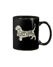 Life is better with basset hounds around Mug thumbnail