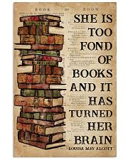 Book She Is Too Fond Of Books 16x24 Poster front