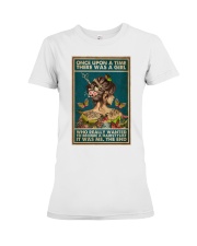 Hairdresser Once Upon A Time Premium Fit Ladies Tee tile