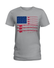 Fishing flag Ladies T-Shirt tile