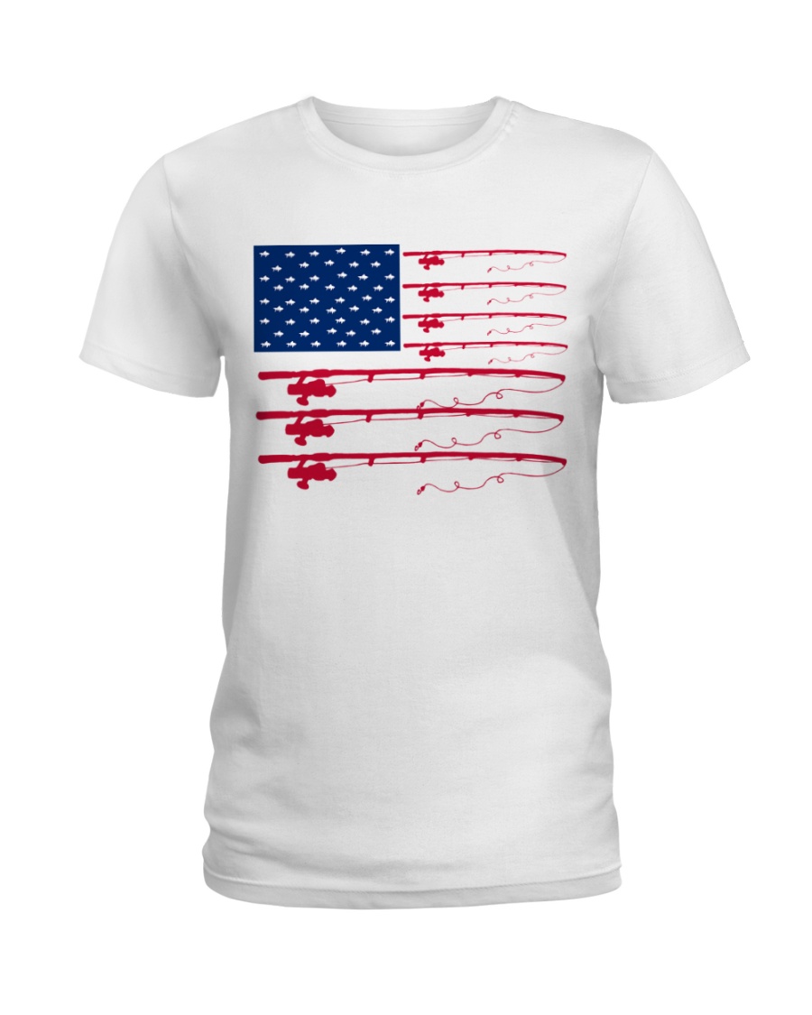Fishing flag Ladies T-Shirt
