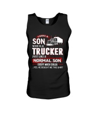 I have a son who is a trucker Unisex Tank thumbnail